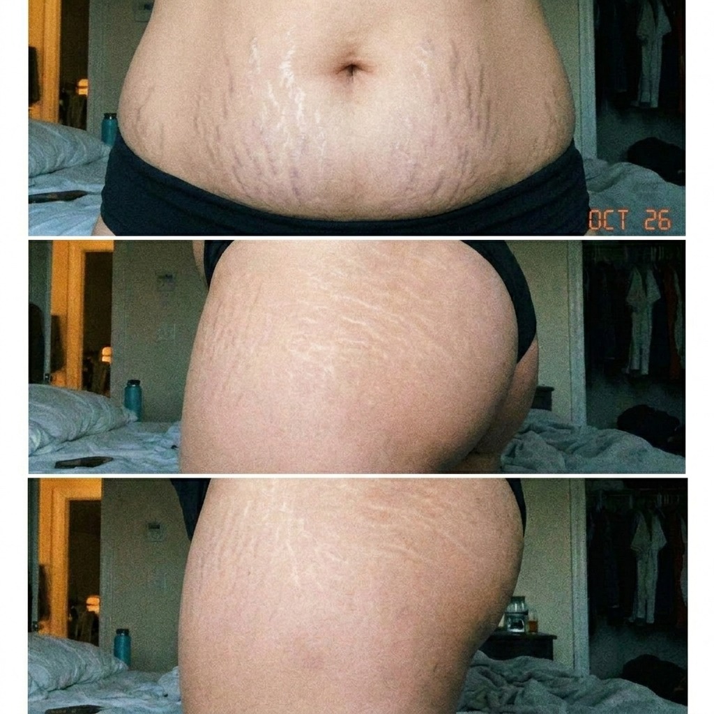 Antes · Barriga e quadril · pós-gestação